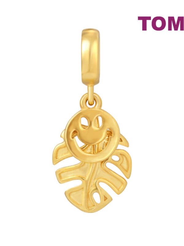TOMEI Happiness Leaf Charm, Yellow Gold 916
