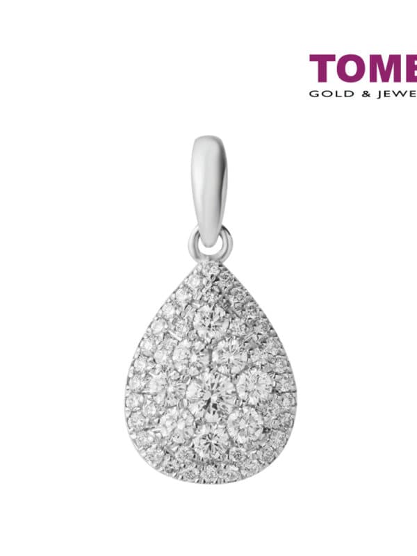 TOMEI Diamond Pendant, White Gold 750 (P5888)