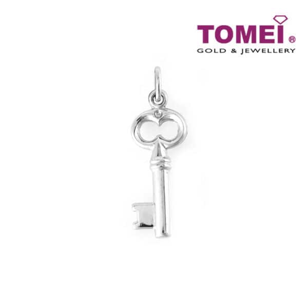 1000x1000px_0035_WP0022742_1 TOMEI with Style Key Pendant, White Gold 750