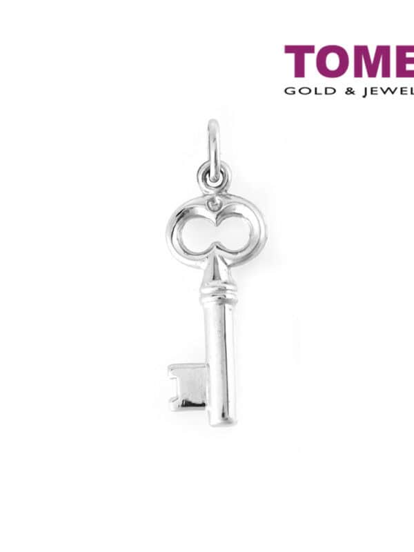 1000x1000px_0035_WP0022742_1 TOMEI with Style Key Pendant, White Gold 750