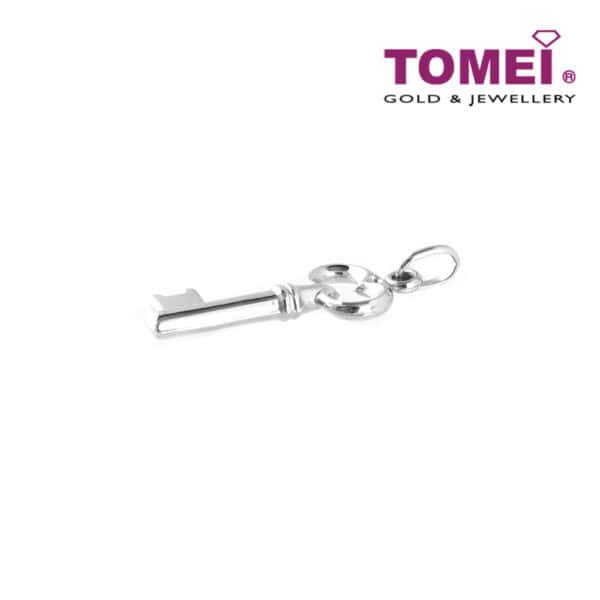 1000x1000px_0037_WP0022742_3 TOMEI with Style Key Pendant, White Gold 750
