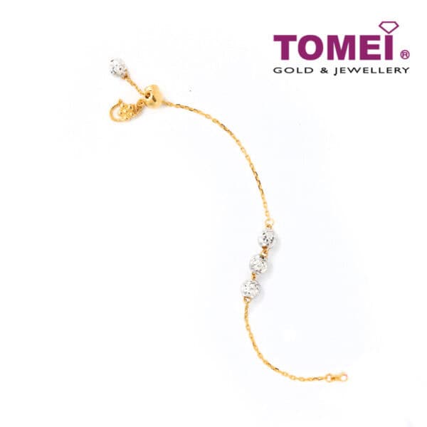 TOMEI Bracelet of Childhood Joy and Delight, Yellow Gold 916 (9M-BR3729-2C)