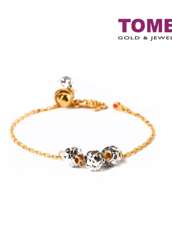 TOMEI Bracelet of Childhood Joy and Delight, Yellow Gold 916 (9M-BR3729-2C)