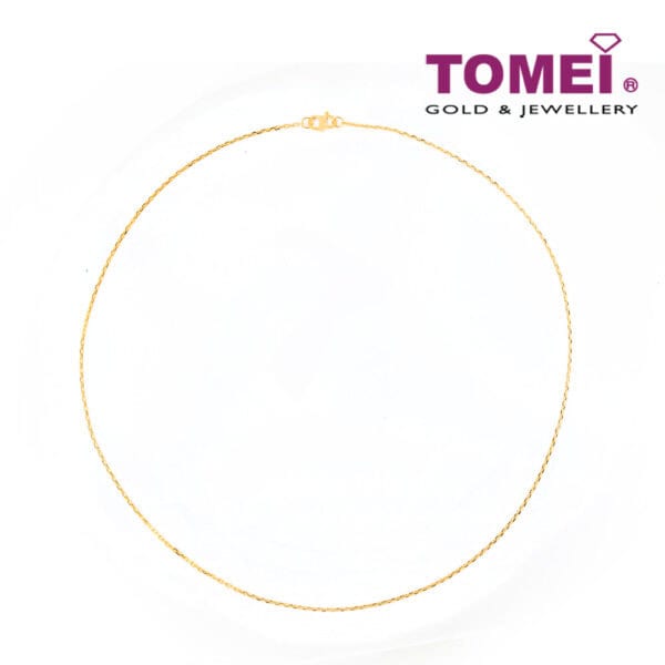 TOMEI Necklace of Subtle Glamour, Yellow Gold 916