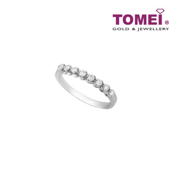 TOMEI Diamond Ring, White Gold 585