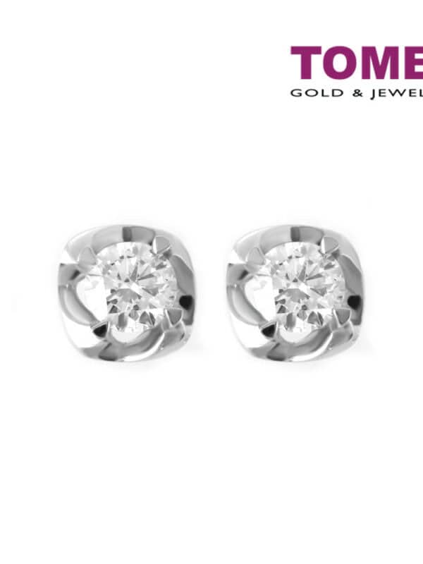 TOMEI Florentina Earrings, Diamond White Gold 750 (E1309)
