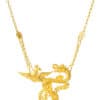 TOMEI Dragon & Phoenix Necklace, Yellow Gold 916