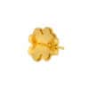 TOMEI Diamond Cut Collection Clover Earrings, Yellow Gold 916