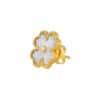TOMEI Diamond Cut Collection Clover Earrings, Yellow Gold 916