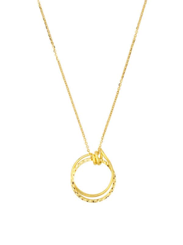 1100x762px_14Aug_0003_NN0087-1C TOMEI Dwi-Knotted Circles Necklace, Yellow Gold 916