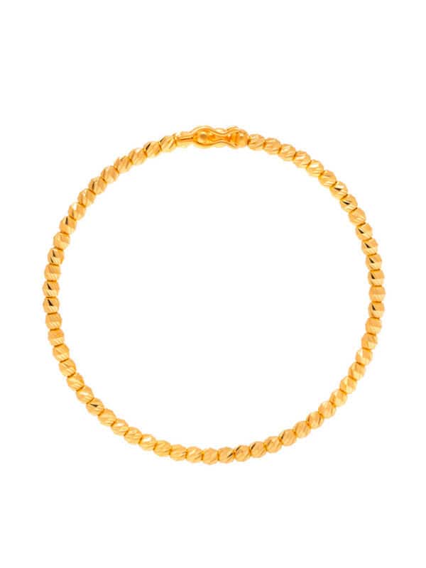 TOMEI Kids Beads Bangle, Yellow Gold 916