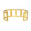 TOMEI Diamond Cut Collection Bangle, Yellow Gold 916