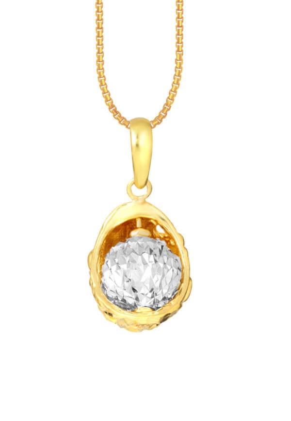 1100x762px_24July_0050_PP2191-2C TOMEI Bead In Cradle Pendant, Yellow Gold 916