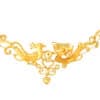 TOMEI Eternal Dance Of The Dragon & Phoenix Necklace, Yellow Gold 916