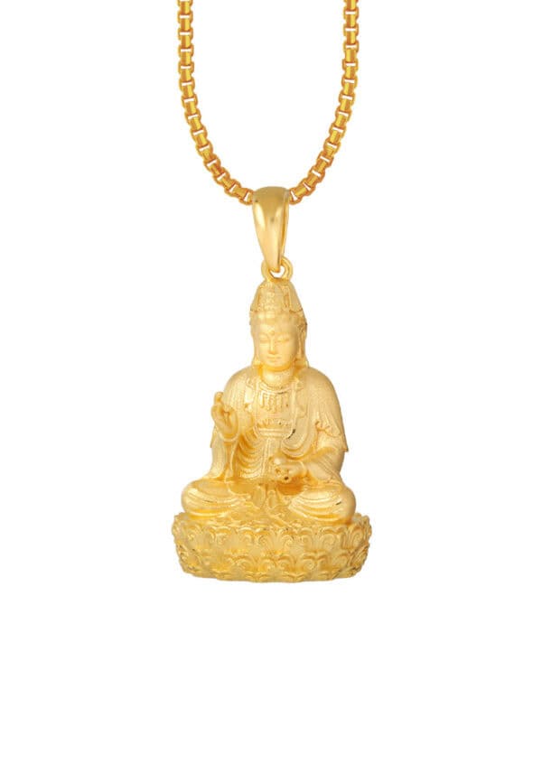 TOMEI Buddha Pendant, Yellow Gold 916