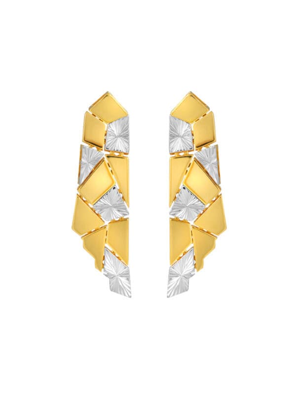 TOMEI Diamond Cut Collection Earrings, Yellow Gold 916