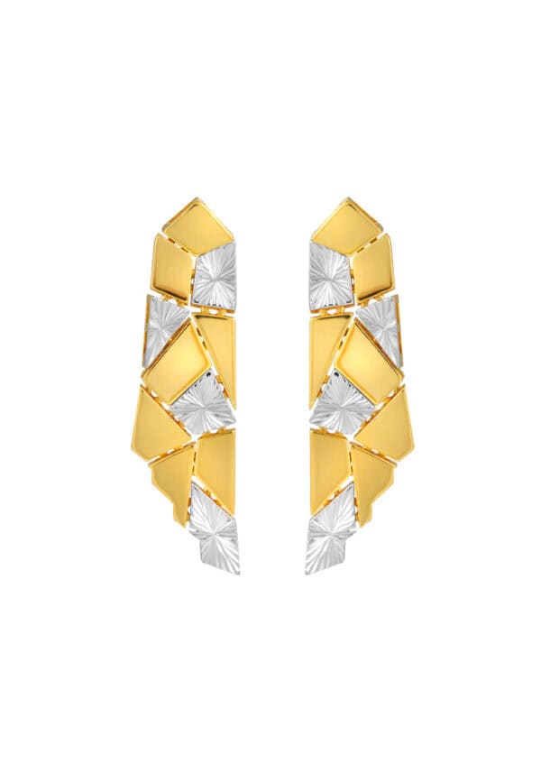 TOMEI Diamond Cut Collection Earrings, Yellow Gold 916