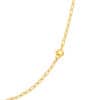 TOMEI Dual-Tone Circle & Bar Necklace, Yellow Gold 916