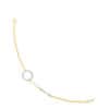 TOMEI Dual-Tone Circle & Bar Bracelet, Yellow Gold 916