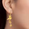 TOMEI Dragon Phoenix Earrings, Yellow Gold 916