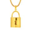 TOMEI Lusso Italia Padlock Pendant, Yellow Gold 916