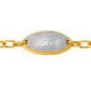 TOMEI Diamond Cut Collection Ellipse Bracelet, Yellow Gold 916