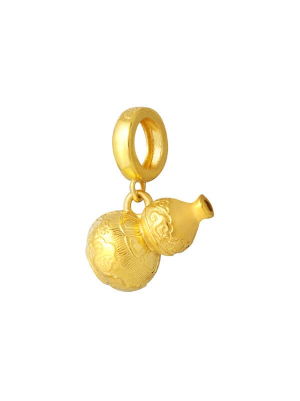TOMEI Lucky Gourd Charm, Yellow Gold 916