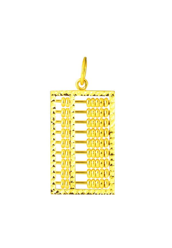 TOMEI Abacus Pendant, Yellow Gold 916