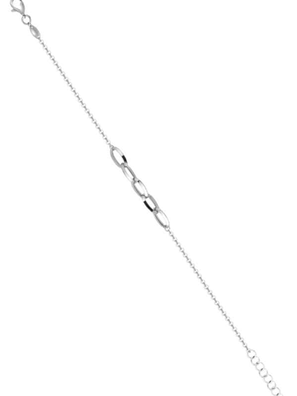 TOMEI Plain Gold Bracelet,White Gold 585