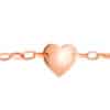 TOMEI Love Chain Bracelet, Rose Gold 585