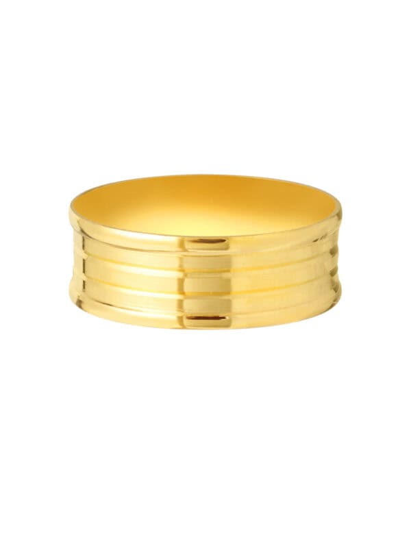 1100x762px_9July_0032_XD-HP1-1C TOMEI Line Patterned Xi De Ring, Yellow Gold 916