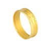 TOMEI Edge Patterned Xi De Ring, Yellow Gold 916