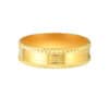 TOMEI Edge Patterned Xi De Ring, Yellow Gold 916