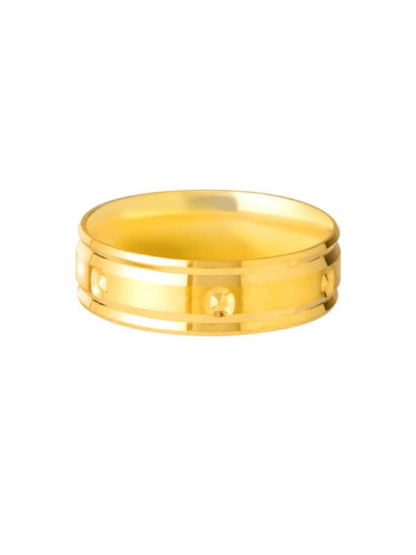 1100x762px_9July_0040_XD-HP5-1C TOMEI Line Edge Xi De Ring, Yellow Gold 916