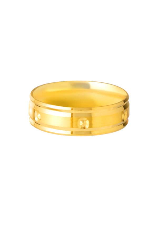 1100x762px_9July_0040_XD-HP5-1C TOMEI Line Edge Xi De Ring, Yellow Gold 916