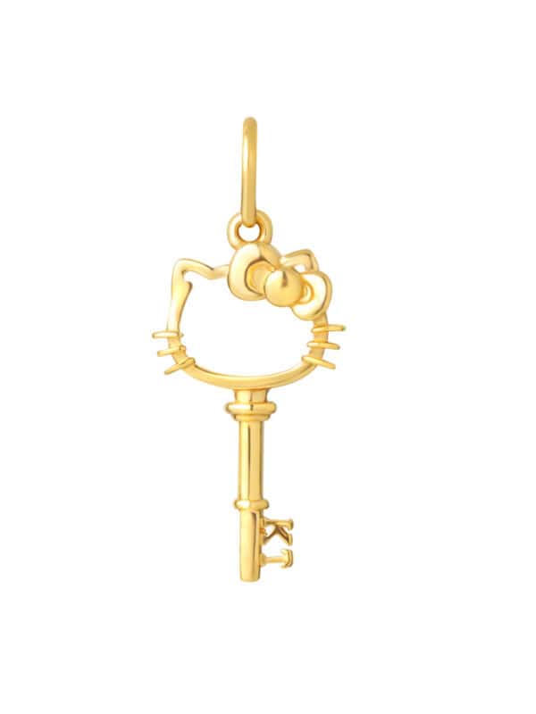 TOMEI x SANRIO Hello Kitty Key Pendant, Yellow Gold 916