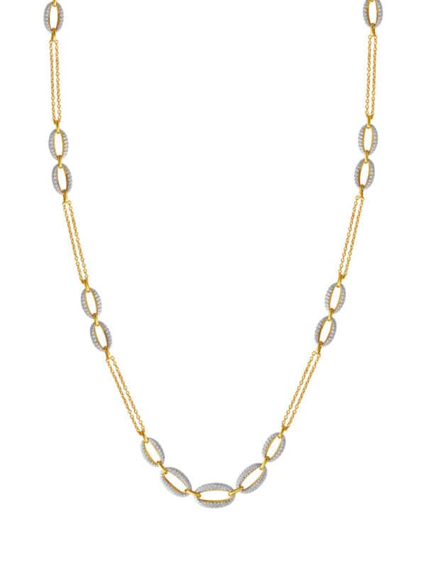 1100x762px_Raya_0028_AY0078811 TOMEI Diamond Cut Collection Refined Oval Necklace, Yellow Gold 916