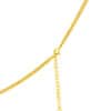 TOMEI Diamond Cut Collection Refined Oval Necklace, Yellow Gold 916