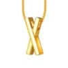 TOMEI Anastasia X-Cross Pendant, Yellow Gold 916