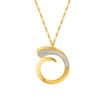 TOMEI Anastasia Extended C-Shape Necklace, Yellow Gold 916