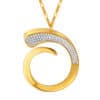 TOMEI Anastasia Extended C-Shape Necklace, Yellow Gold 916