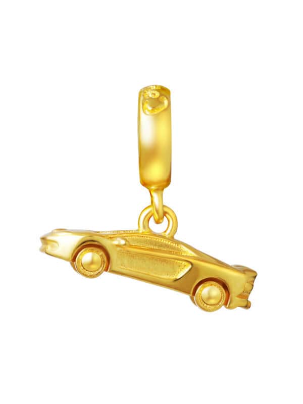 TOMEI Chomel Sport Car Charm, Yellow Gold 916