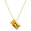 TOMEI Diamond Cut Collection Gift Box Necklace, Yellow Gold 916
