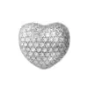 TOMEI Diamond Cut Chomel Heart Charm, Yellow Gold 916