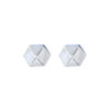 TOMEI Edge Earrings, White Gold 585