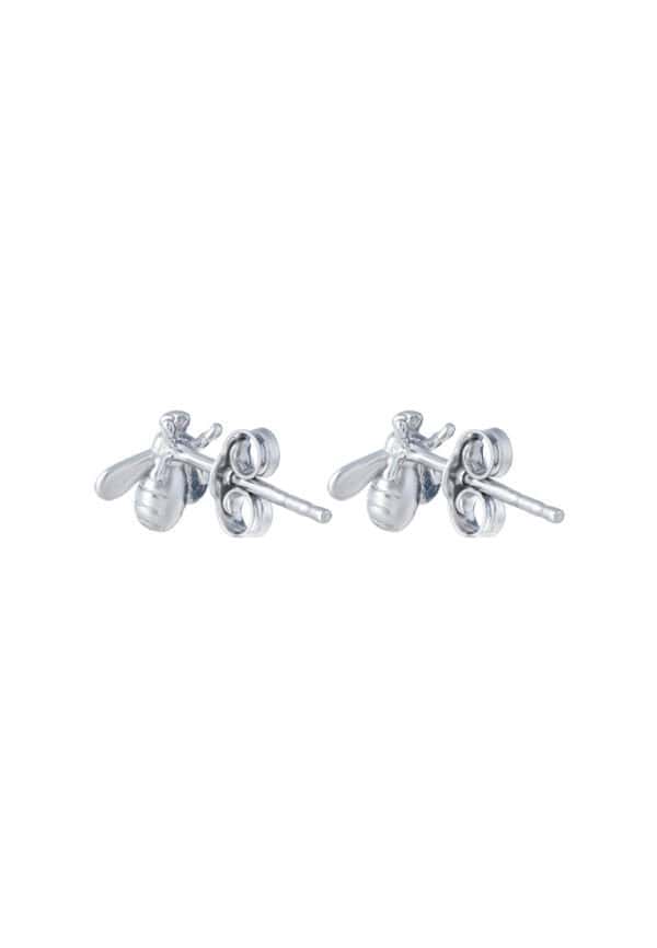 TOMEI Beez Earrings, White Gold 585