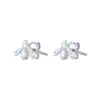 TOMEI Beez Earrings, White Gold 585
