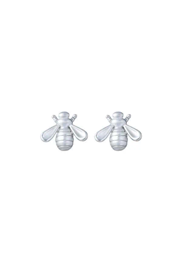 TOMEI Beez Earrings, White Gold 585