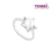 TOMEI Astral Glamour of the Seas Ring, Diamond Pearl White Gold 375 (R4217)