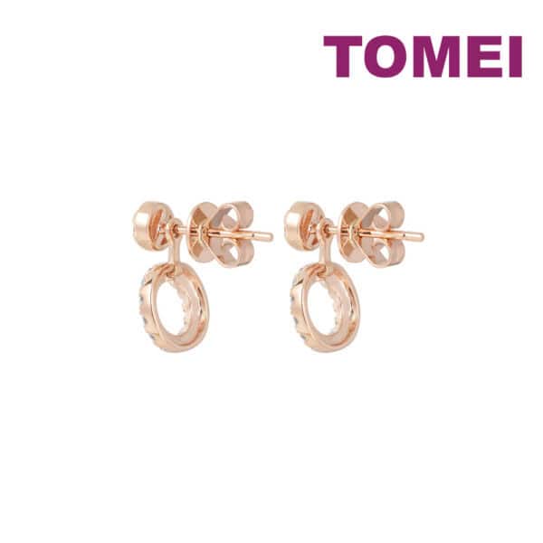TOMEI Charlie Earrings, Rose Gold 750